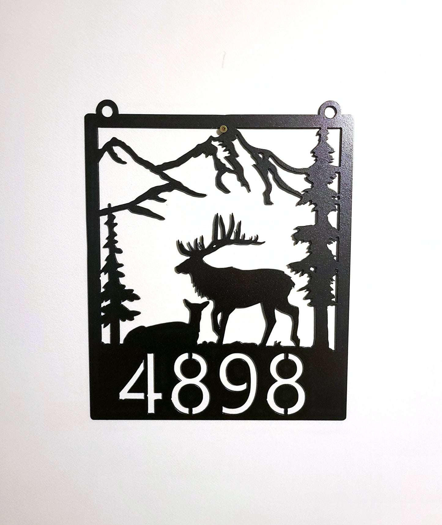 Elk Rectangular Address Sign