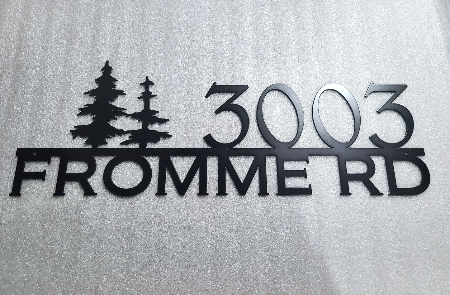 Minimalist Tree Address Sign