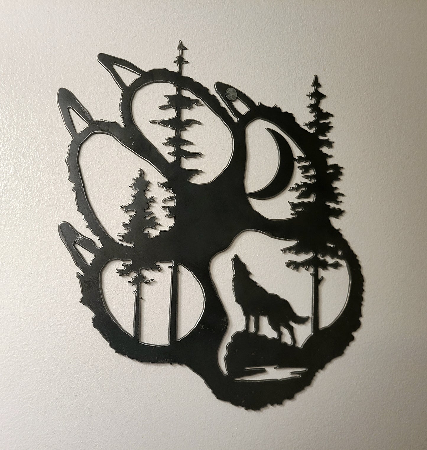 Wolf Paw With Trees