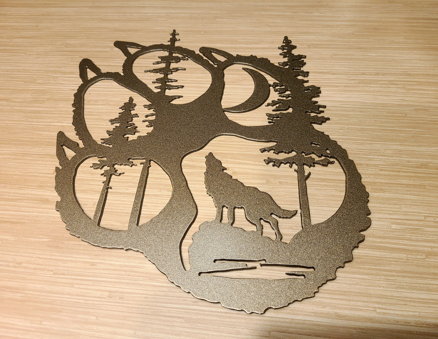 Wolf Paw With Trees