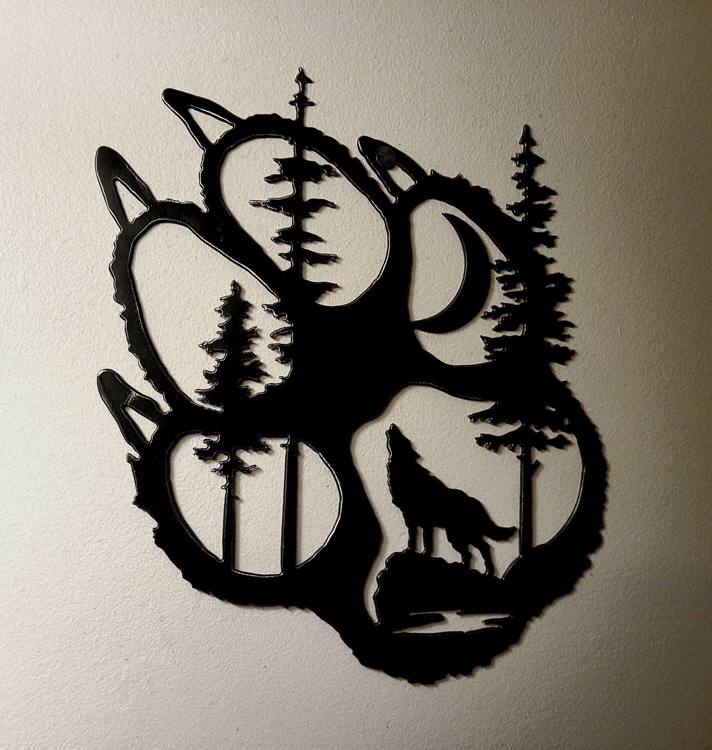 Wolf Paw With Trees