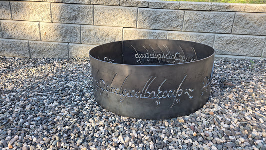 30" Rolled Steel LOTR Fire Ring